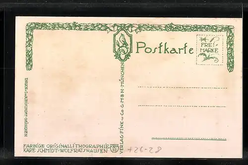 Steindruck-AK München, Sendlingerthor