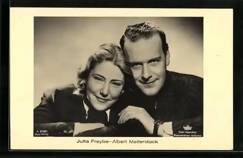 AK Schauspieler Jutta Freybe und Albert Matterstock