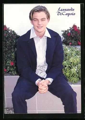 AK Schauspieler Leonardo DiCaprio lächelt freundlich