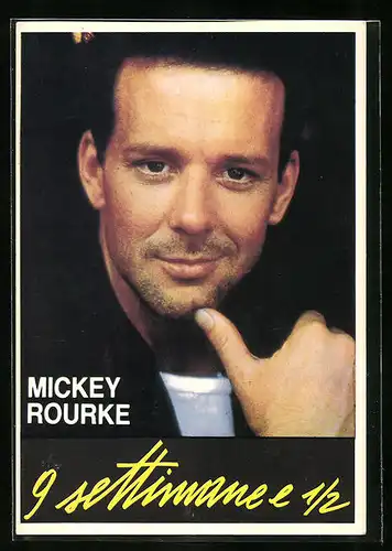 AK Schauspieler Mickey Rourke in 9 1 /2 Wochen