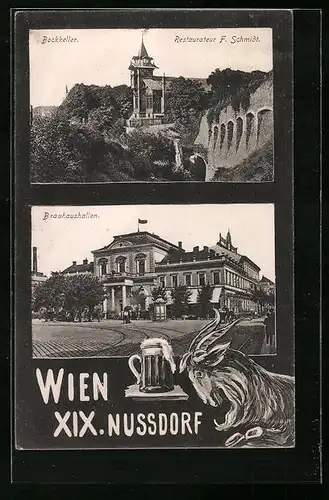 AK Wien-Nussdorf, Restaurant Bockkeller, Brauthaushallen