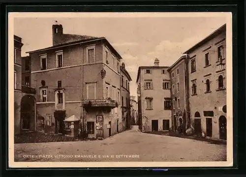 AK Orte, Piazza Vittorio Emanuele e via XI Settembre