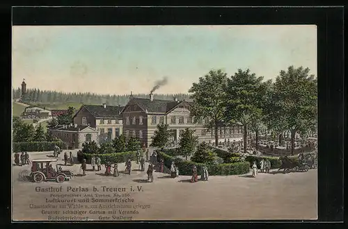 AK Treuen i. V., Gasthof Perlas