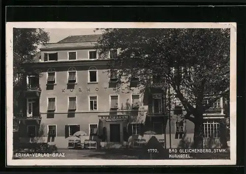 AK Gleichenberg, Eingang zum Kurhotel