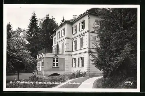 AK Bad Gleichenberg, Staatsbeamten-Kurhaus Goldenes Kreuz