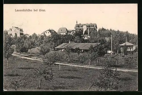 AK Lassnitzhöhe /Graz, Streuobstwiese im Ort