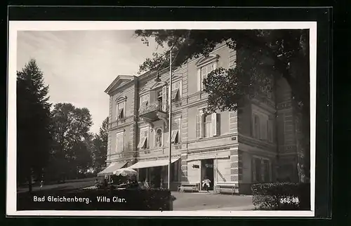 AK Bad Gleichenberg, Villa Clar mit Terrasse