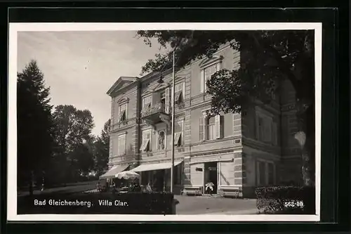 AK Bad Gleichenberg, Villa Clar mit Heckenzaun