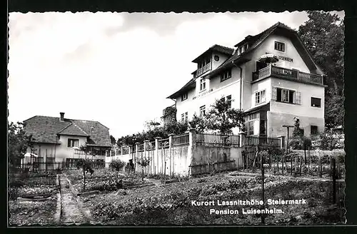 AK Lassnitzhöhe, Pension Luisenheim mit Garten