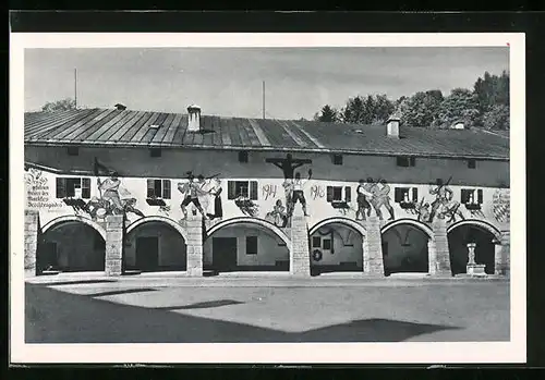 AK Berchtesgaden, Kriegerdenkmal im Schlossplatz