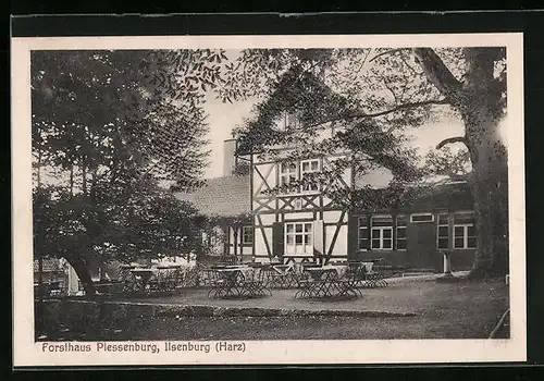 AK Ilsenburg /Harz, Restaurant Forsthaus Plessenburg