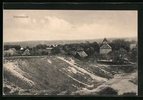AK Altenwalde, Ort mit Kirche