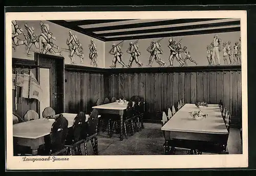 AK Freyburg, Speisesaal des Turnerheims und Jugendeherberge Jahnheim