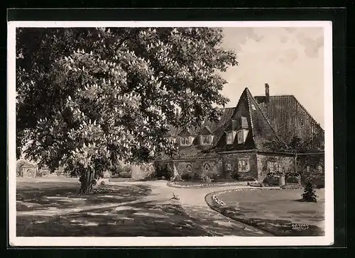 Künstler-AK Rellingen in Holstein, Landhaus Alphons Sauerberg