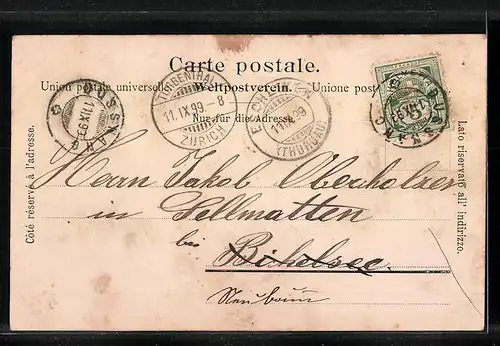 AK Dussnang, Ortsansicht mit Kirche