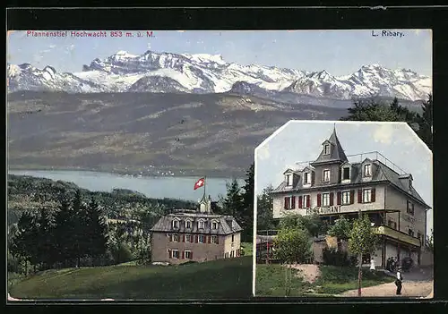 AK Pfannenstiel, Hochwacht mit Restaurant