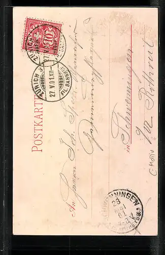 AK Schweiz, Helvetia mit Rutenbündel und Schild mit Schweizerkreuz unter Kantonswappen