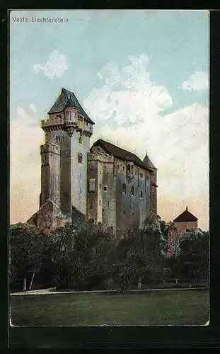 AK Liechtenstein, Ansicht der Burganlage