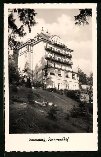 AK Semmering, Blick zum Sonnwendhof