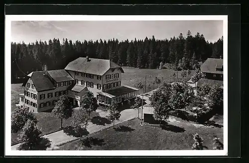 AK Oppenau /Schwarzwald, Kurhotel Zuflucht aus der Vogelschau