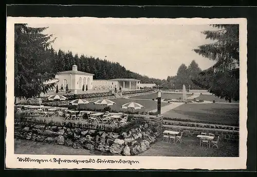 AK Villingen i. Schwarzwald, Kuranlage mit Sonnenschirmen