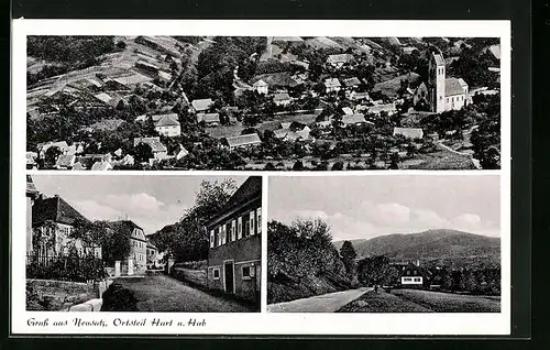 AK Neusatz, Ortsansichten im Teil Hart und Hub
