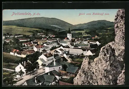 AK Pottenstein, Blick vom Kahlkopf aus