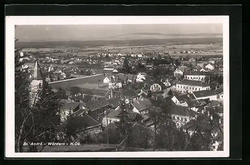 AK St. Andrä-Wördern, Teilansicht aus der Vogelschau