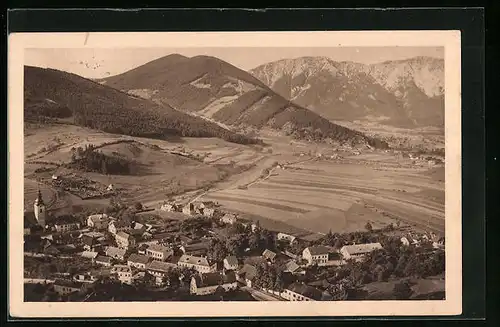 AK Puchberg a. Schneeberg, Ortsansicht aus der Vogelschau