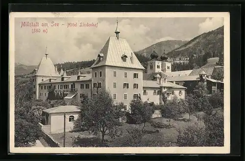 AK Millstatt am See, Hôtel Lindenhof, Gesamtansicht