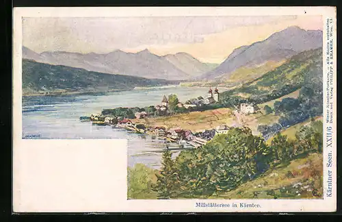 AK Millstatt, See- und Bergpanorama