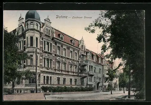 AK Dahme, Wohnhauspartie in der Luckauer Strasse