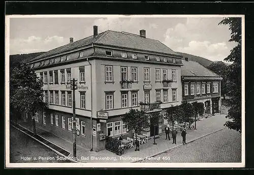 AK Bad Blankenburg, Hotel und Pension Schellhorn