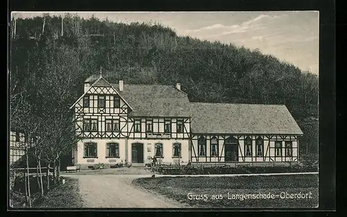 AK Langenschade-Oberdorf, Gasthaus zum Eichberg