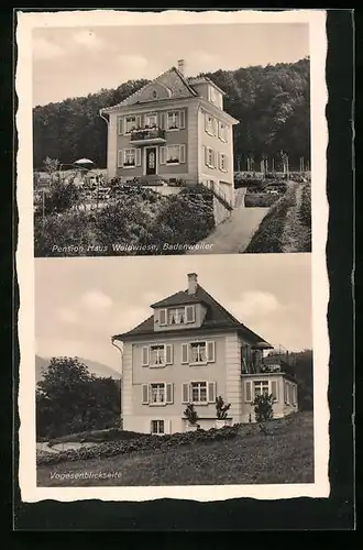 AK Badenweiler, Pension Haus Waldwiese