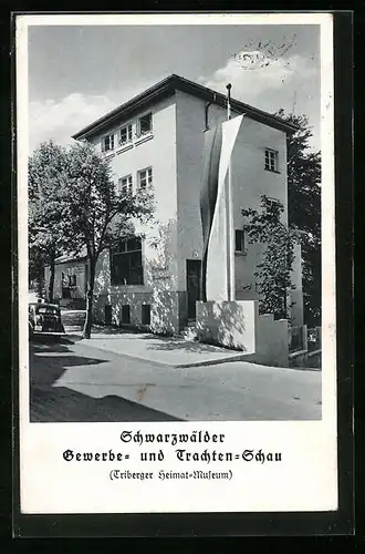 AK Triberg, Schwarzwälder Gewerbe- und Trachten Schau, Triberger Heimat-Museum