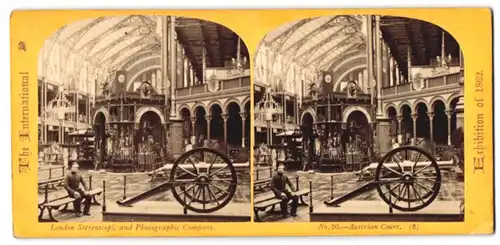 Stereo-Fotografie London Stereoscopic and Photog. Co., London, Ausstellung 1862, Austrian Court