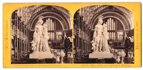 Stereo-Fotografie London Stereoscopic and Photog. Co., London, Ausstellung 1862, Mars, Venus and Cupid by L. Kissling