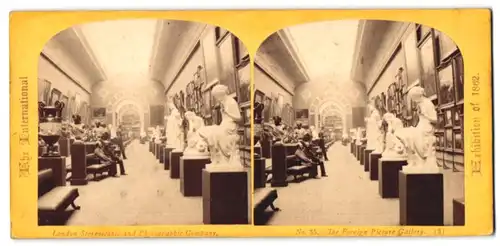 Stereo-Fotografie London Stereoscopic and Photog. Co., London, Ausstellung 1862, The Foreign Picture Gallery