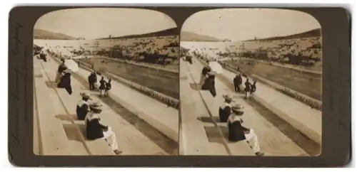 Stereo-Fotografie American Stereoscopic Co., New York, Ansicht Athen, rebuilt Stadion where old athletic games revived