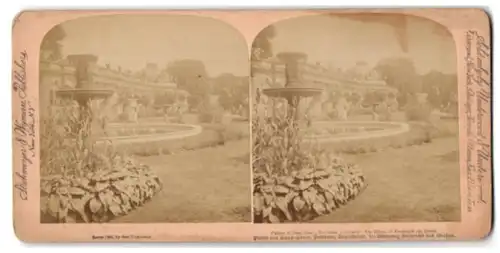 Stereo-Fotografie Strohmeyer / Wyman, New York / NY, Ansicht Potsdam, Palais Sans-Souci, Wohnung Friedrich des Grossen