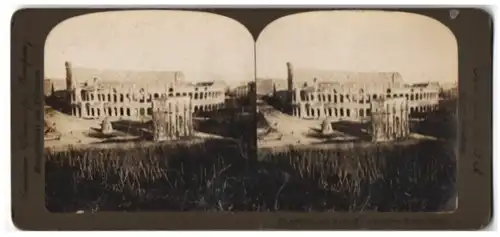 Stereo-Fotografie American Stereoscopic Co., New York / NY, Ansicht Rome, Colosseum and Arch of Constantine