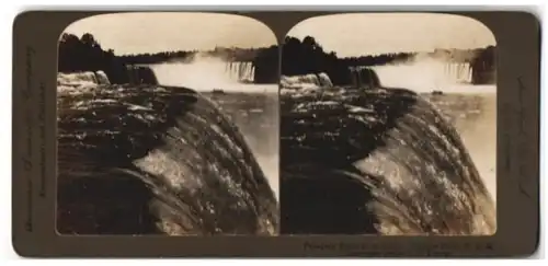 Stereo-Fotografie American Stereoscopic Co., New York / NY, Ansicht Niagara Falls, Prospect Point in Summer