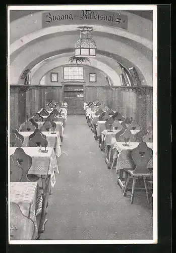 AK Wien, Gasthaus Klosterneuburger Keller - Innenansicht