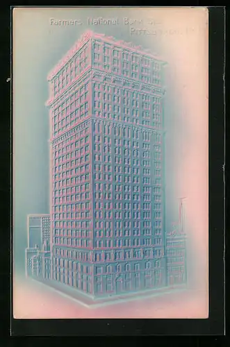 Präge-AK Pittsburgh, PA, Farmers National Bank Building