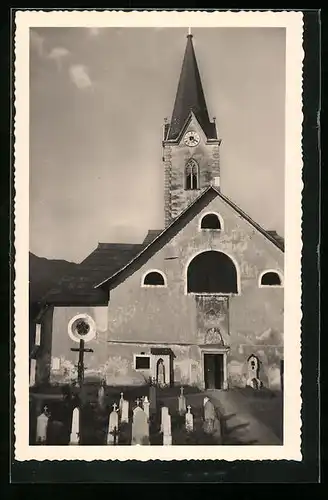 AK Ossiach, Friedhof und Kirche Alt-Ossiach
