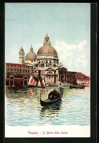 Künstler-AK Venezia, S. Maria della Salute