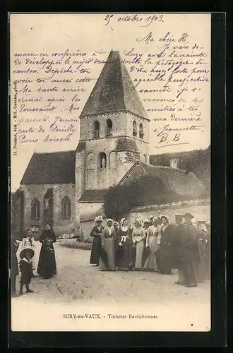 AK Sur-en-Vaux, Toilettes Berrichonnes