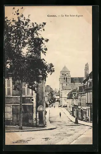 AK Cosne, La Rue Saint-Aignan
