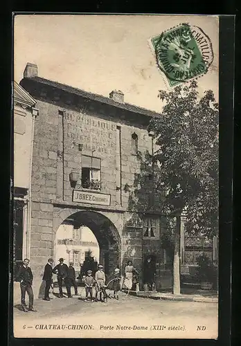 AK Chateau-Chinon, Porte Notre-Dame